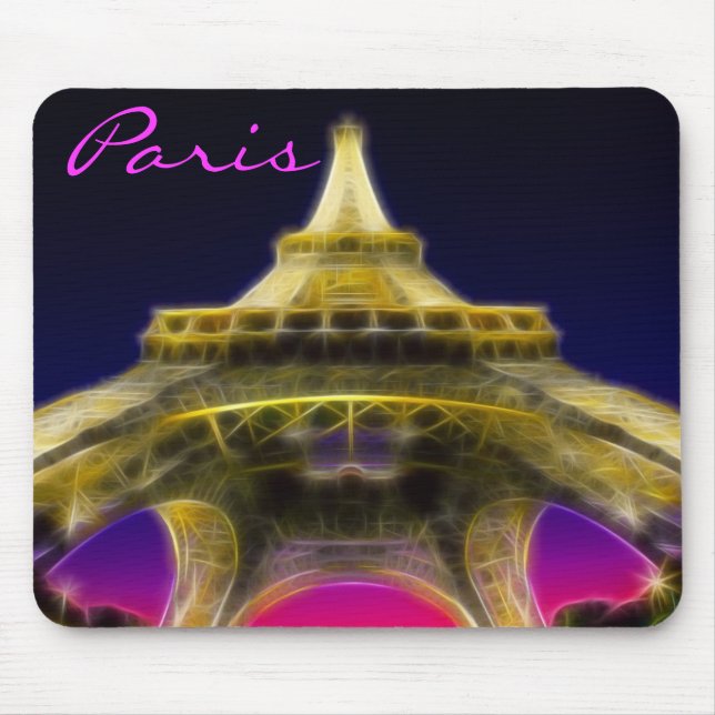 Der Eiffelturm, Paris, Frankreich Mousepad (Vorne)