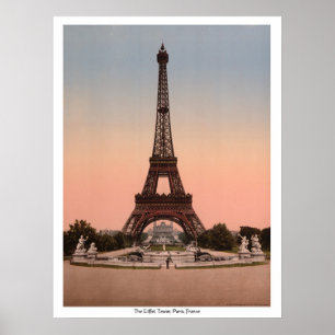 Der Eiffelturm, Paris, Frankreich Poster
