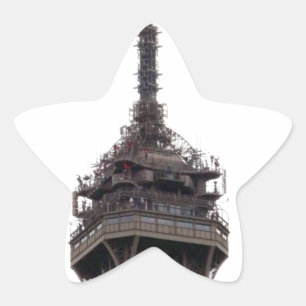 Der Eiffelturm Paris Frankreich Stern-Aufkleber