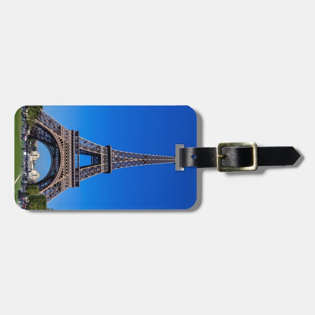 Der Eiffelturm, Paris Gepäckanhänger (Vorderseite horizontal)