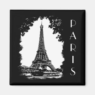 Der Eiffelturm Paris Illustrationsmagnet Magnet