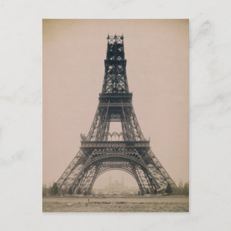 Der Eiffelturm: Stand der Konstruktion 1888 Postkarte