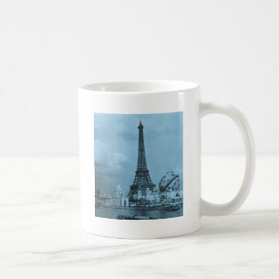 Der Eiffelturm von der Seine Paris 1900 Tasse