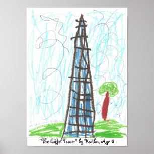 "Der Eiffelturm" von Kaitlin, ... Poster