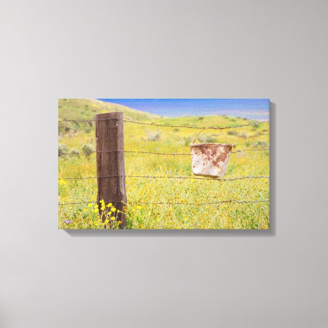 Der Eimer! Leinwanddruck (Vorderseite)