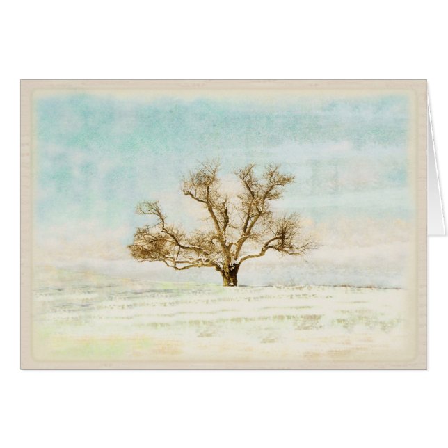 Der ein Baum - leere Karte (Vorderseite (Horizontal))