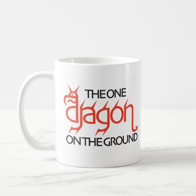 DER EIN DRACHE AUS DEN GRUND TASSE (Links)