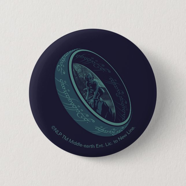 DER EINE RING™ GOLLUM™ Grafik Button (Vorderseite)