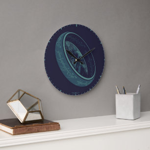 DER EINE RING™ GOLLUM™ Grafik Große Wanduhr