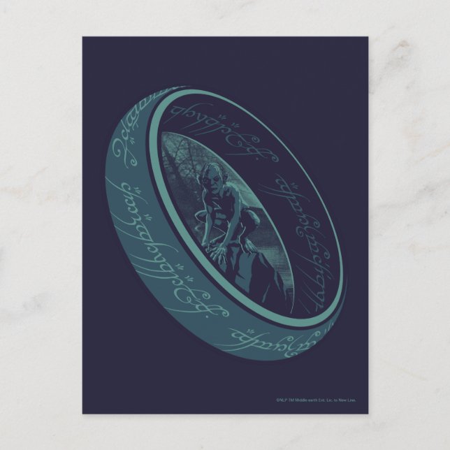 DER EINE RING™ GOLLUM™ Grafik Postkarte (Vorderseite)