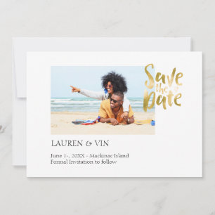 Der einfache Strand Save the Date