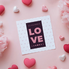 Der einfache Valentinstag Karte