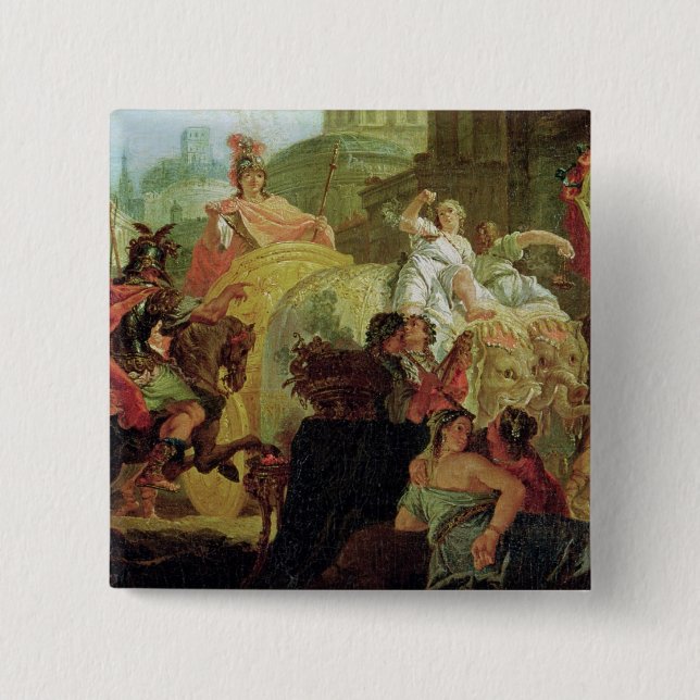 Der Eingang von Alexander der Große Button (Vorderseite)