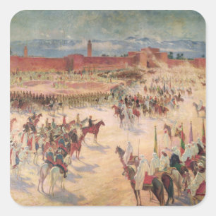 Der Eingang von General Lyautey u. von General Quadratischer Aufkleber