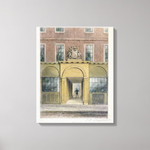 Der Eingang zu den Webern Hall, 1854 Leinwanddruck