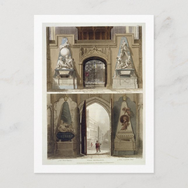 Der Eingang zum Chor und der Eingang zum West Postkarte (Vorderseite)