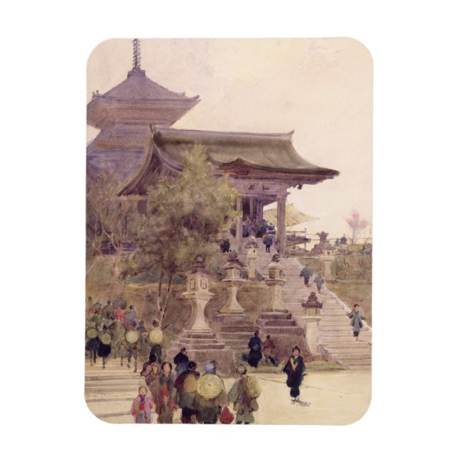 Der Eingang zum Tempel von Kiyomizu-Dera in Kyoto Magnet (Vertikal)