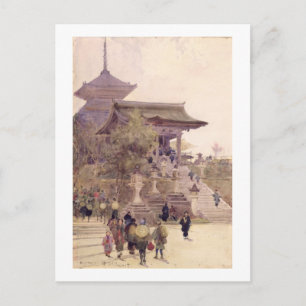 Der Eingang zum Tempel von Kiyomizu-Dera in Kyoto Postkarte
