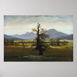 Der Einsame Baum - Caspar David Friedrich 1822 Poster