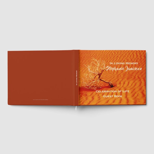 Der einsame Baum im Sand der roten Wüste, Feier de Gästebuch (Voll)