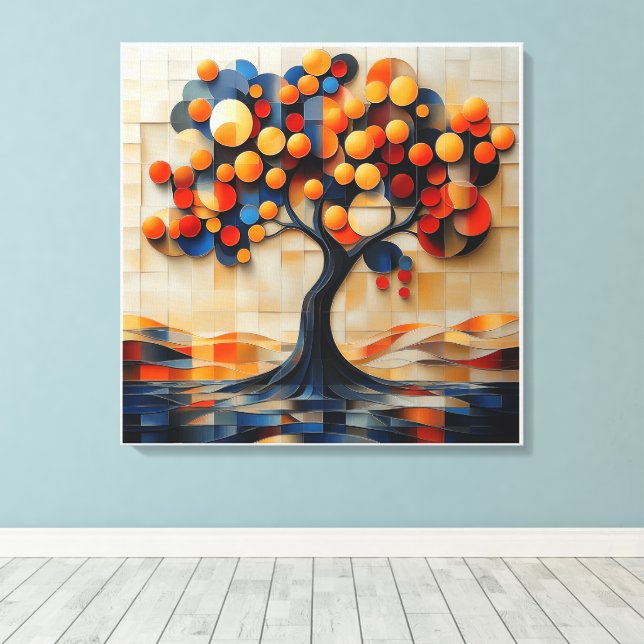 Der einsame Baum Leinwanddruck (Insitu (Holzboden))