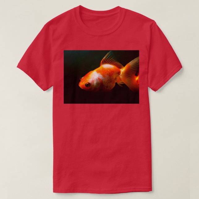 Der einsame Goldfish im Glasaquarium T-Shirt (Design vorne)