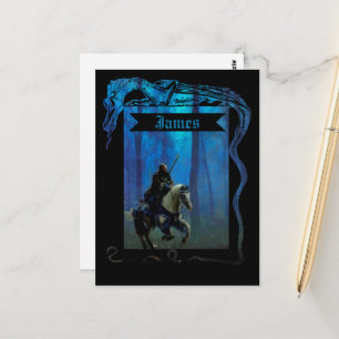 Der einsame Ritter: Eine Reise durch den Nebel Postkarte