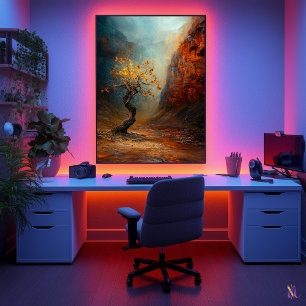 Der einsame Überlebende Baum - Majestätische Canyo Poster