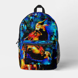 Der einsame Vogel 2 Bedruckter Rucksack