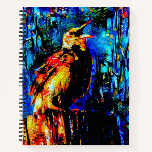 Der einsame Vogel 2 Notizbuch (Vorderseite)