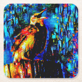 Der einsame Vogel 2 Rechteckiger Pappuntersetzer