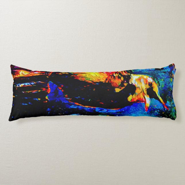 Der einsame Vogel 2 Seitenschläferkissen (Vorderseite)