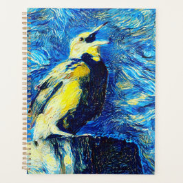 Der einsame Vogel im VanGogh-Stil Planer