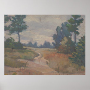 Der einsame Weg - Kulhanek Western Scene Poster