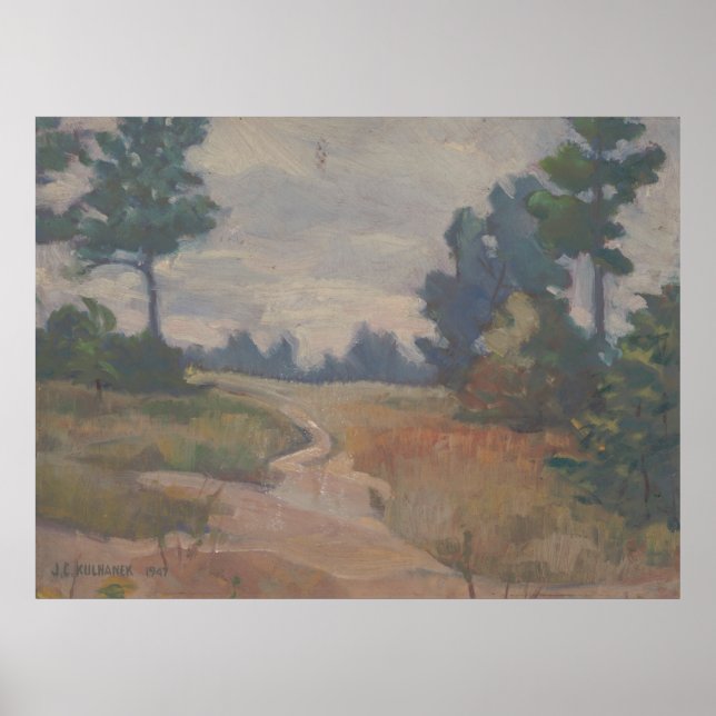 Der einsame Weg - Kulhanek Western Scene Poster (Vorne)