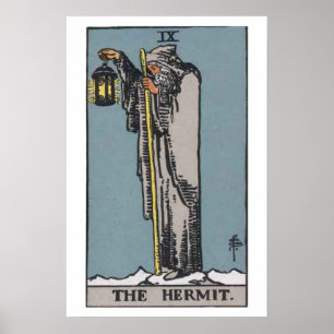 Der Einsiedler Tarot-Kartenposter Poster