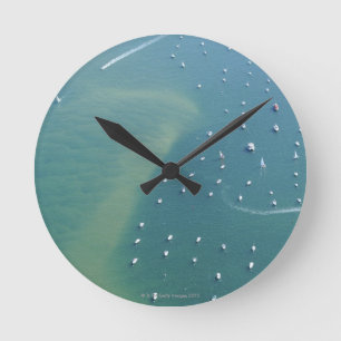Der Eintritt Arcachons Bassin Runde Wanduhr