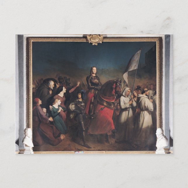 Der Eintritt der Johanna in Orleans Postkarte (Vorderseite)