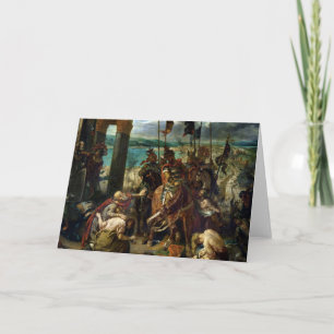 Der Eintritt der Kreuzfahrer in Konstantinopel Feiertagskarte