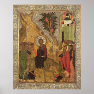 Der Eintritt in Jerusalem, Moskau Schule Poster