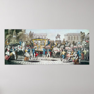 Der Eintritt von Louis XVI nach Paris Poster