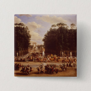 Der Eintritt von Napoleon und von Marie-Louise Button