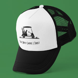 Der einzige Caddie, dem ich vertraue Golden Retrie Truckerkappe