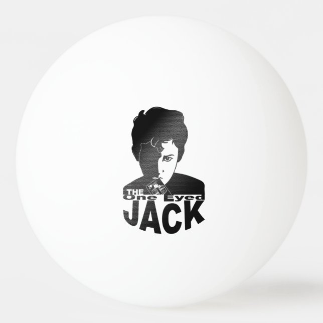 Der einzige Mit Augen Jack Tischtennisball (Rückseite)