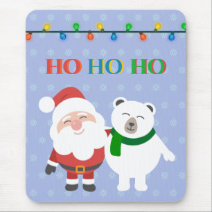 Der Eisbär des Weihnachtsmanns niedlich wie Weihna Mousepad
