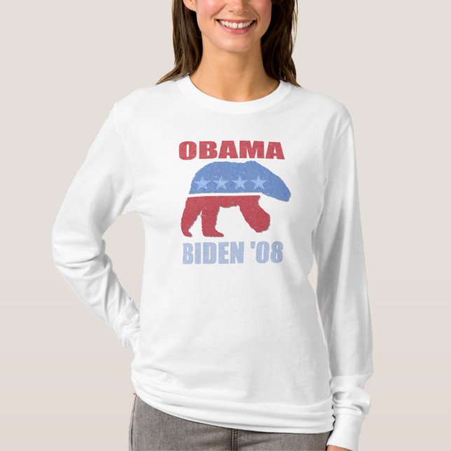 Der Eisbär-Frauen Obama Biden der Hoodie T-Shirt (Vorderseite)
