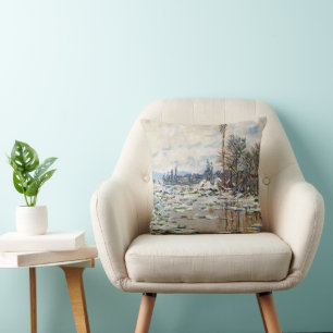 Der Eisbruch von Claude Monet Kissen