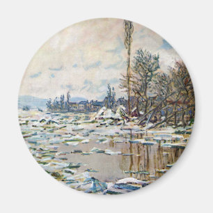 Der Eisbruch von Claude Monet Magnet
