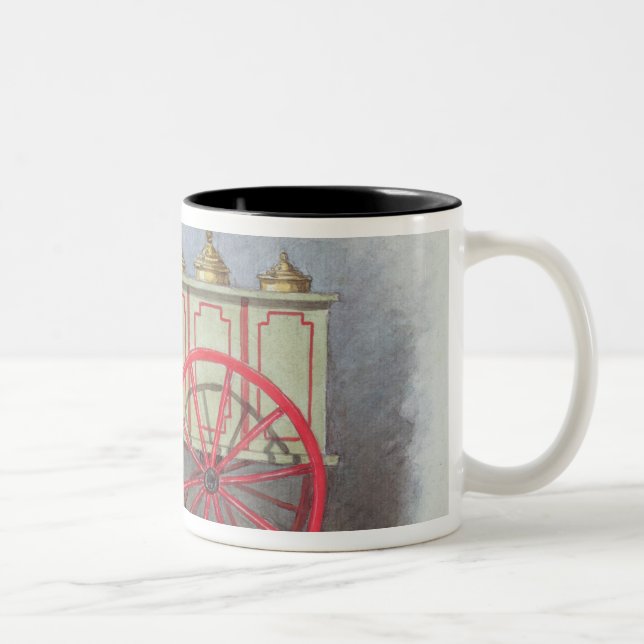 Der Eiscreme-Verkäufer, 1895 Zweifarbige Tasse (Rechts)