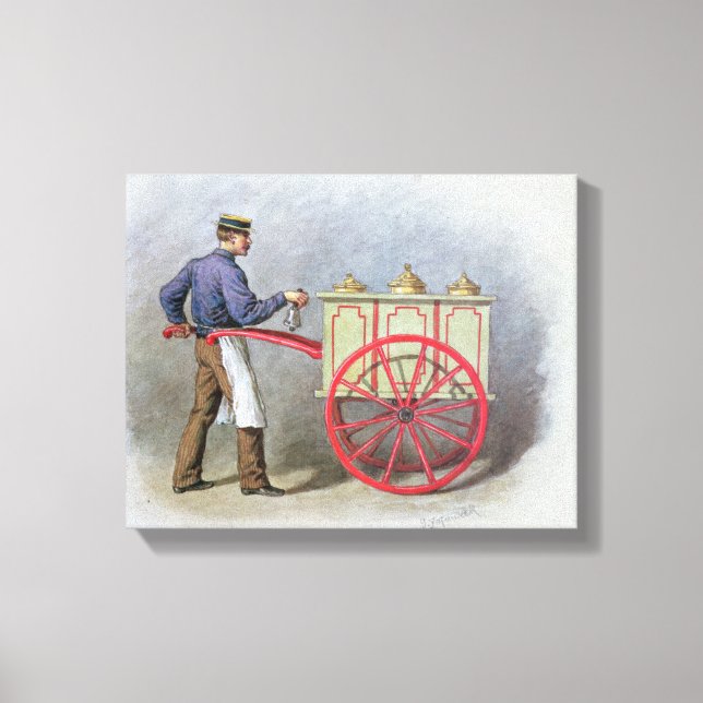 Der Eisverkäufer, 1895 Leinwanddruck (Vorderseite)